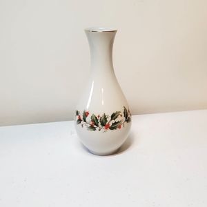 All The Trimmings Holly Bud Vase